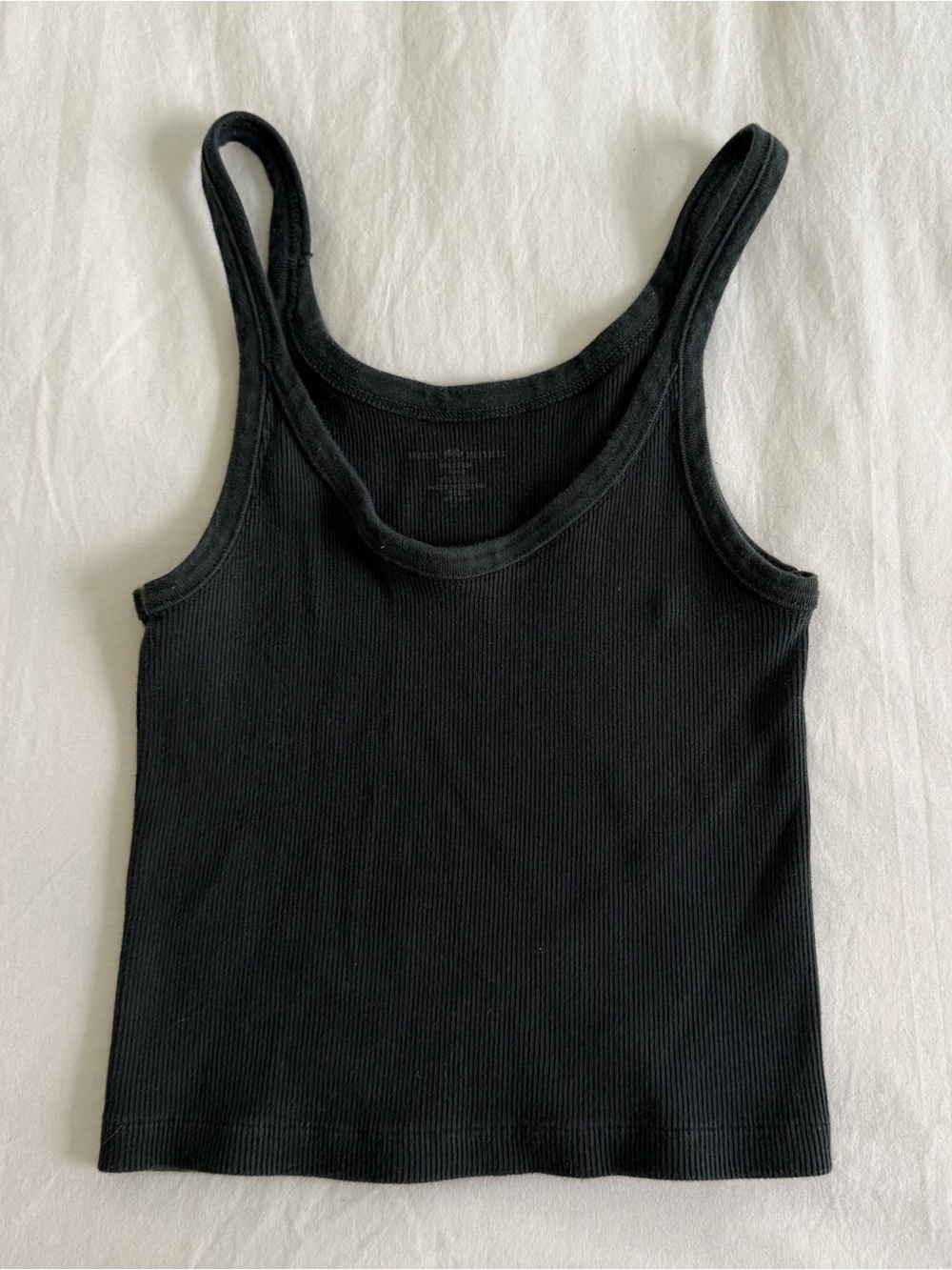 Brandy Melville Dark Green Ribbed Tank Top